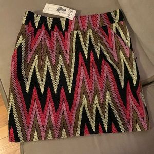 Women’s Anthropologie brand Beth Bowley embroidered zigzag shirt. NWT. Size 2.